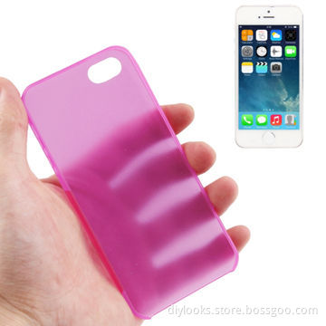 0.3mm Ultra Thin Polycarbonate Materials Protection Shell for iPhone 5 & 5S (Magenta)